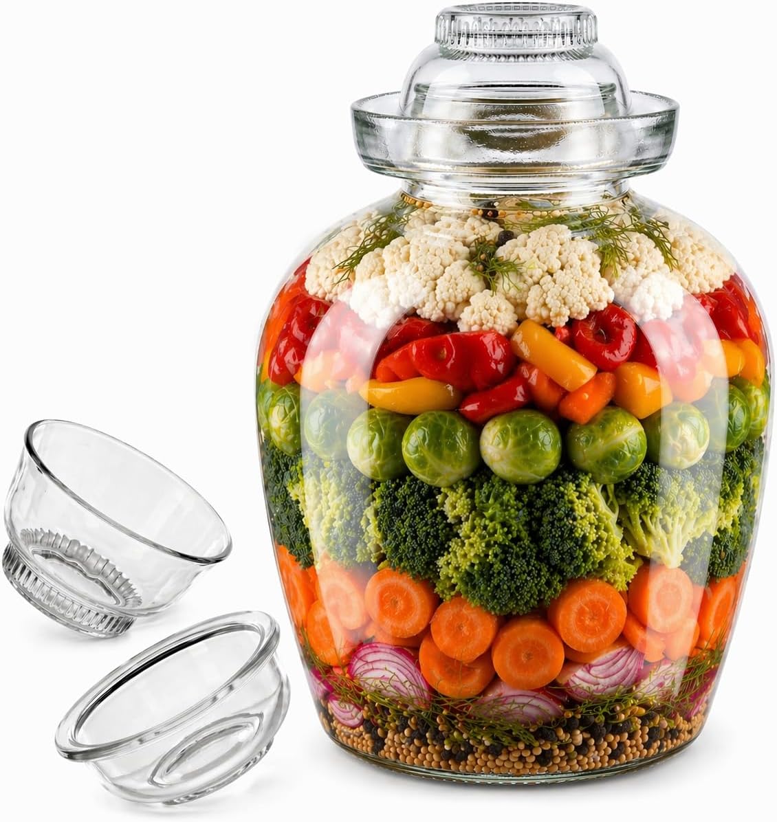 8 L Fermentationsglas mit Deckel – für Kimchi, Sauerkraut & Kefir
