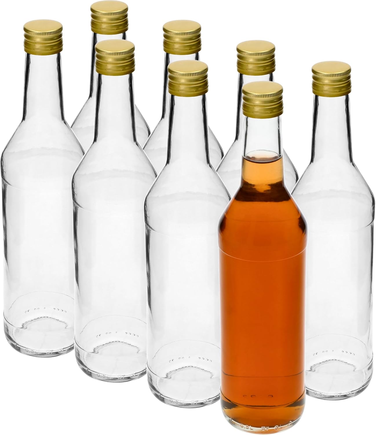 8 x 0,5 L Glasflaschen – Leere Flaschen zum Befüllen für Likör & Öl