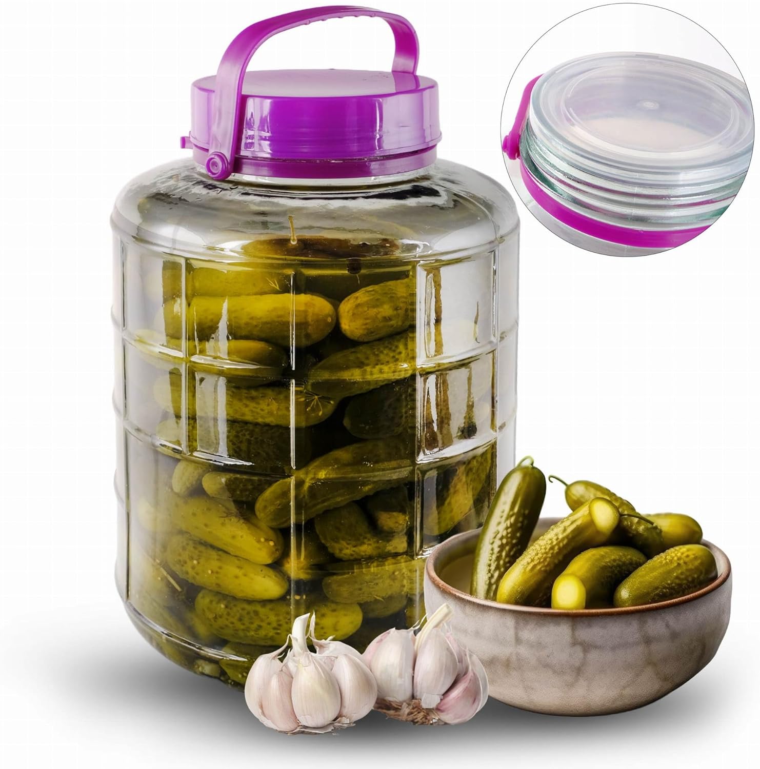 10 L Einmachglas – Mit Griff & Schraubverschluss für Küche & Vorrat