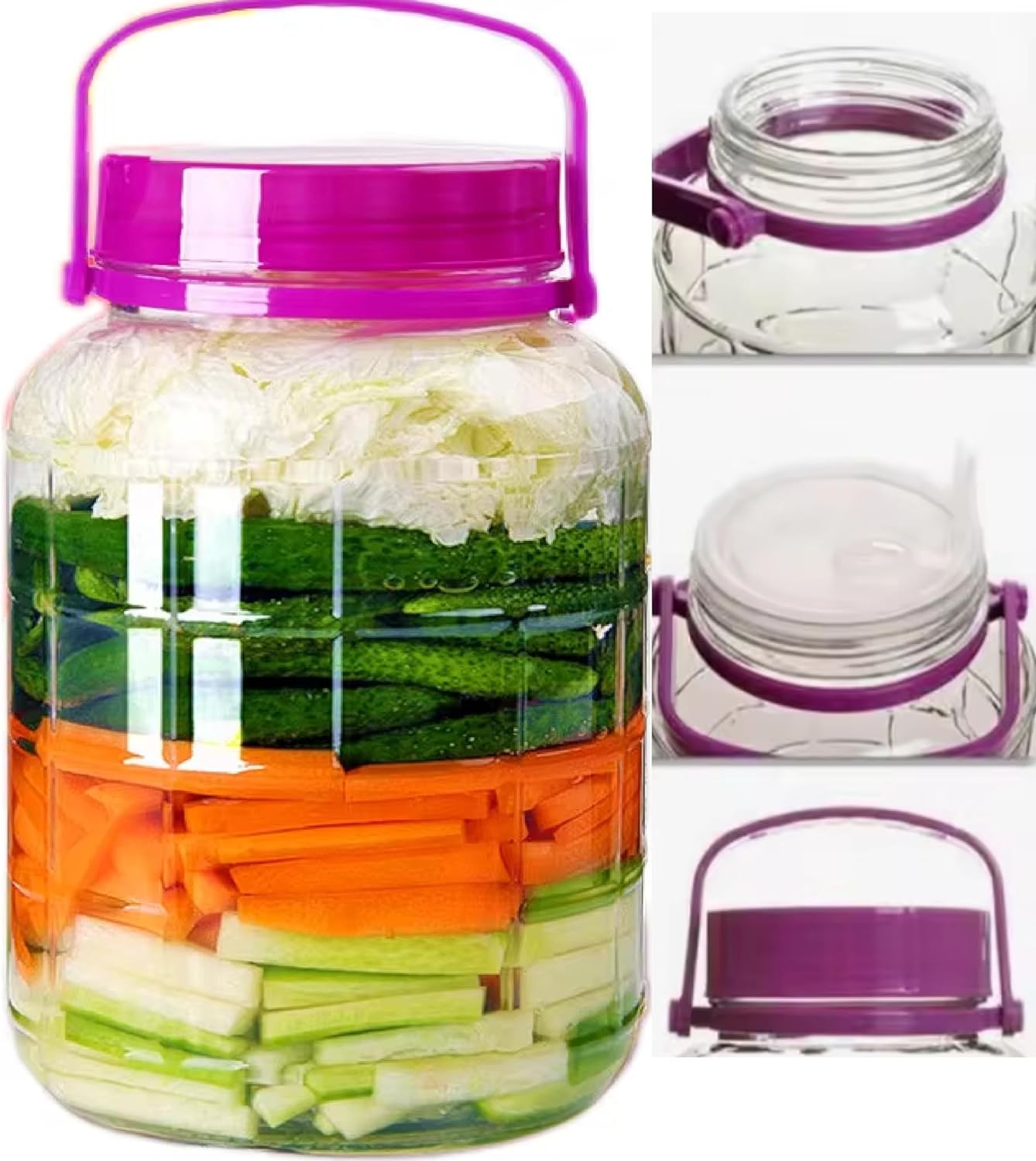 10 L Einmachglas – Mit Griff & Schraubverschluss für Küche & Vorrat