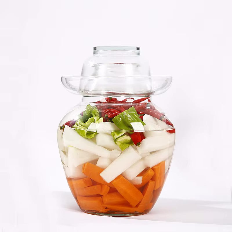 8L Fermentationsglas mit Deckel – für Kimchi, Sauerkraut & Kefir