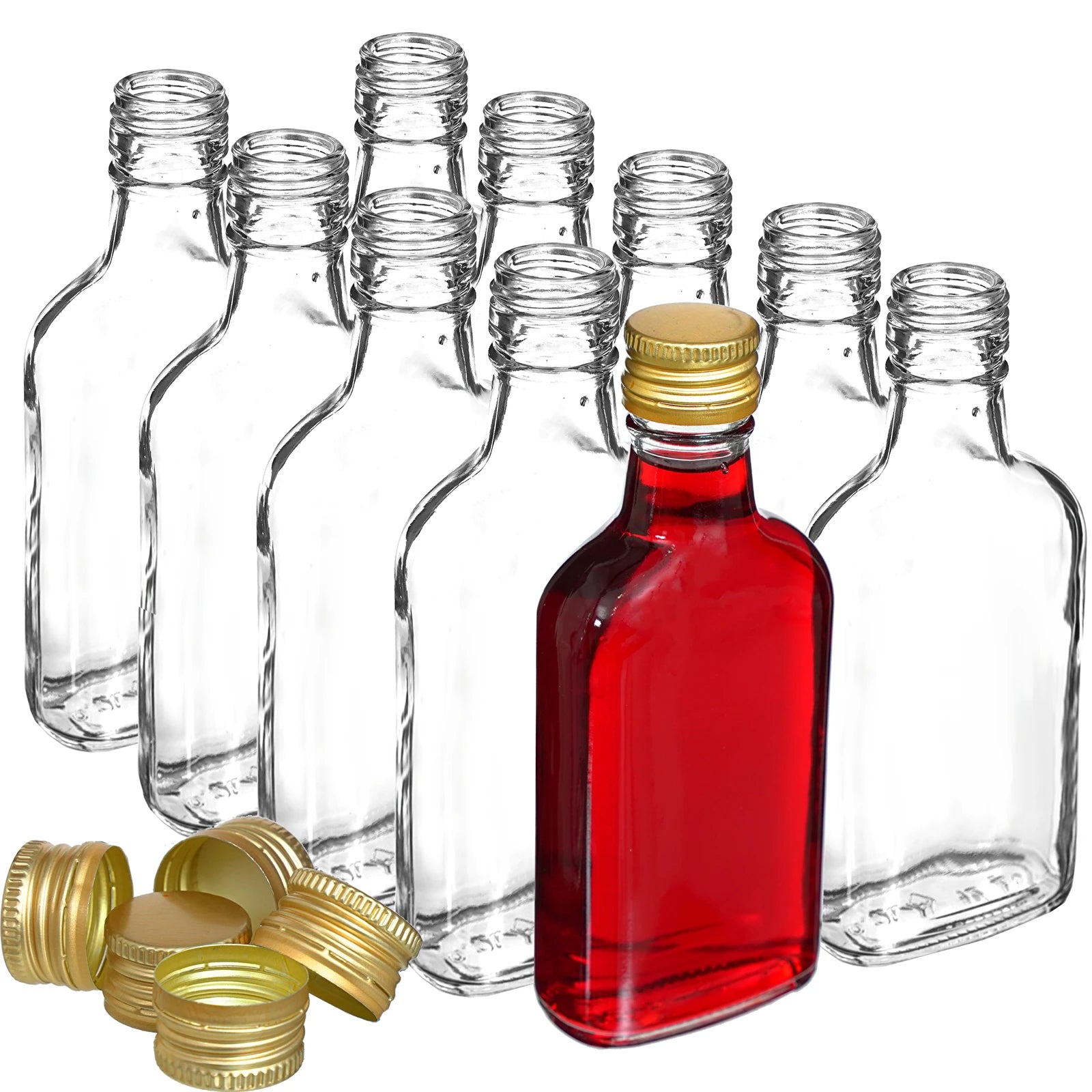 10× 200 ml Glasflaschen mit Schraubverschluss – lilawelt24