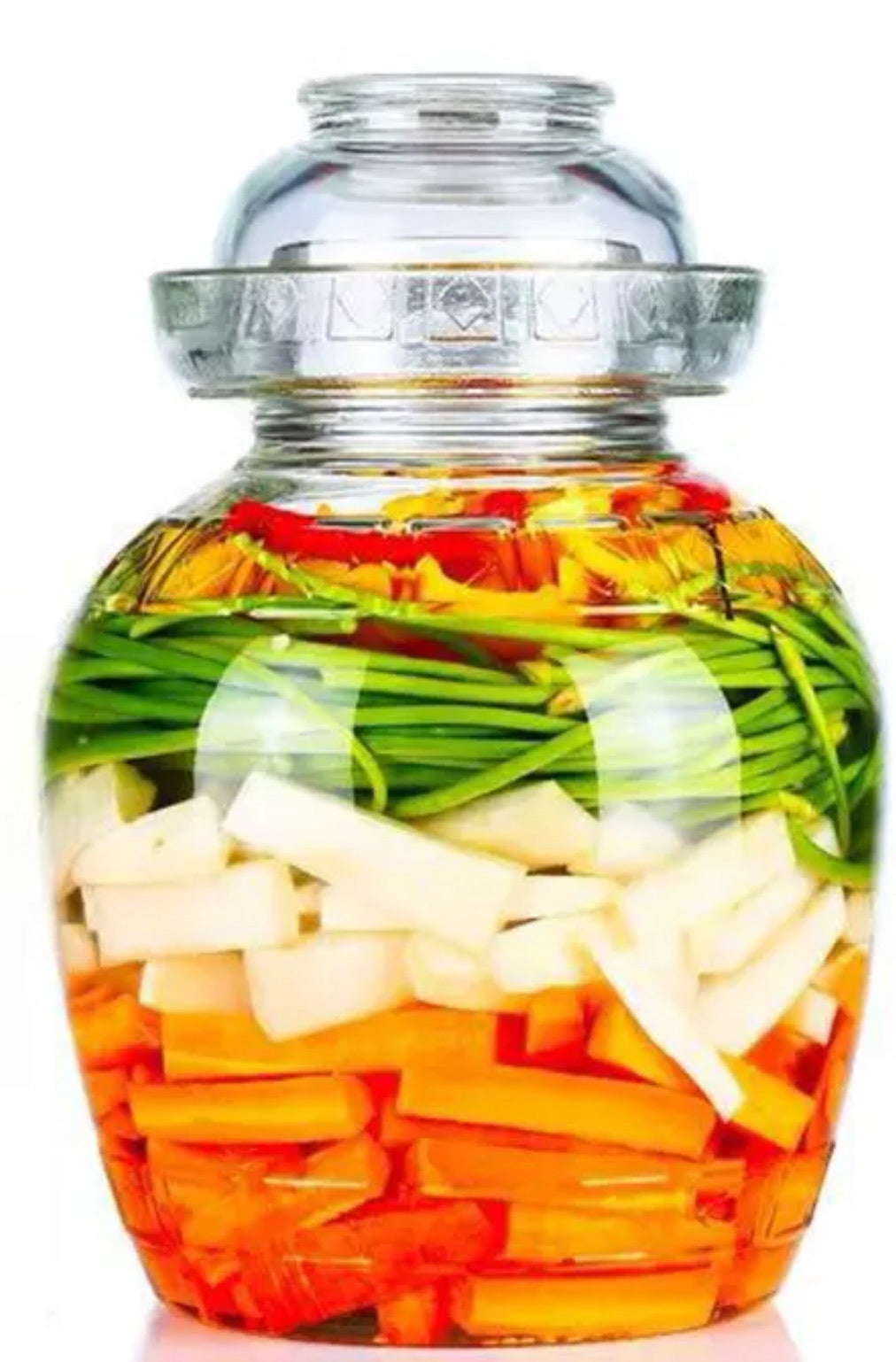 8L Fermentationsglas mit Deckel – für Kimchi, Sauerkraut & Kefir