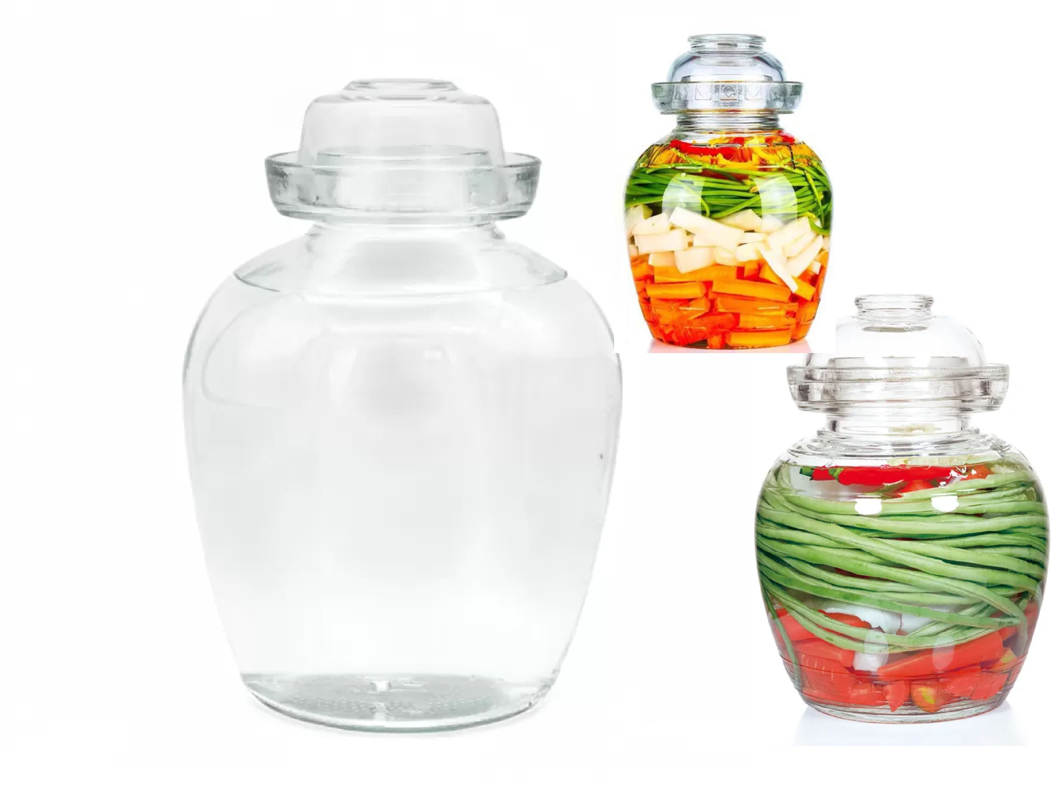 8L Fermentationsglas mit Deckel – für Kimchi, Sauerkraut & Kefir