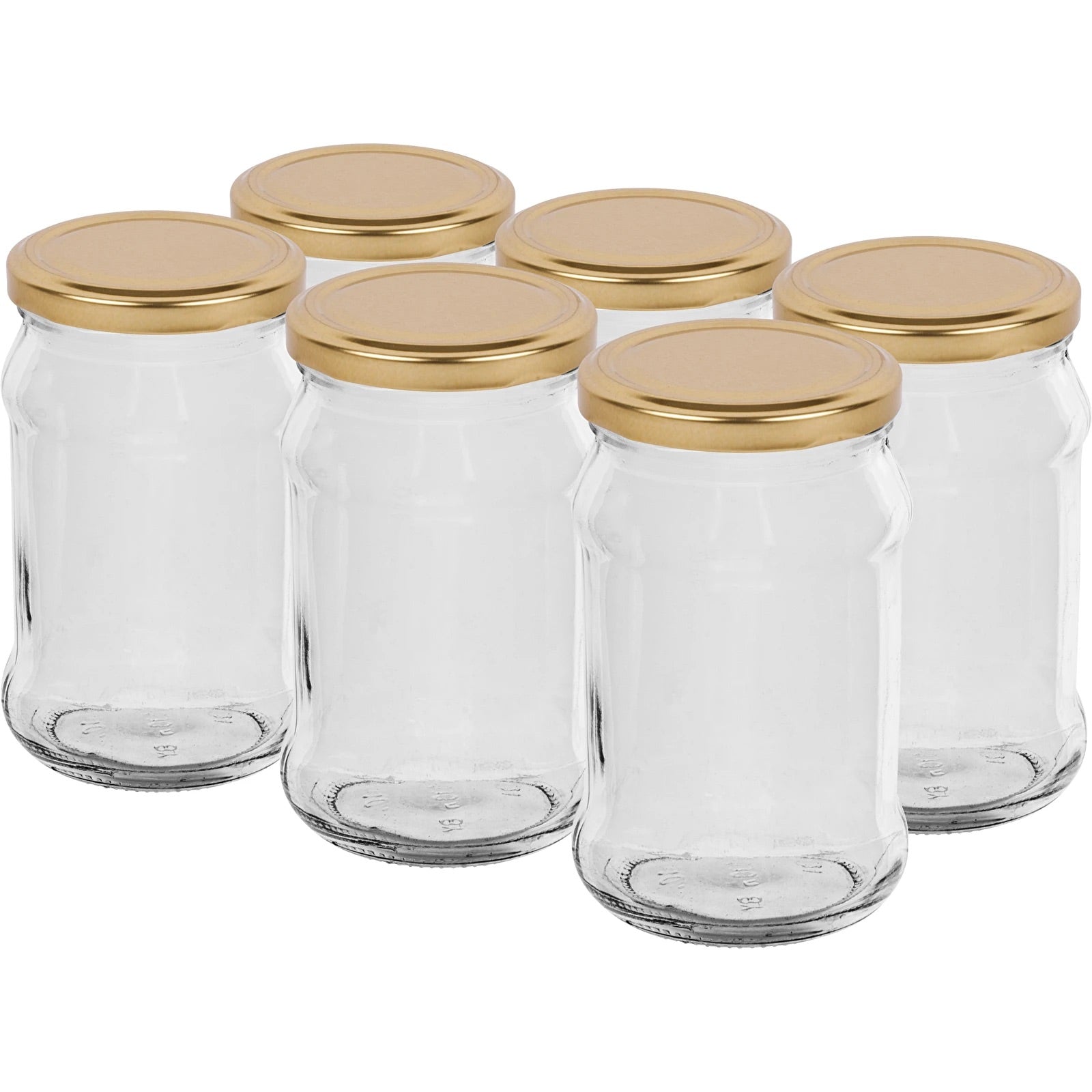 6× Vorratsglas 300 ml mit Twist-Off TO 66 – Made in EU – lilawelt24
