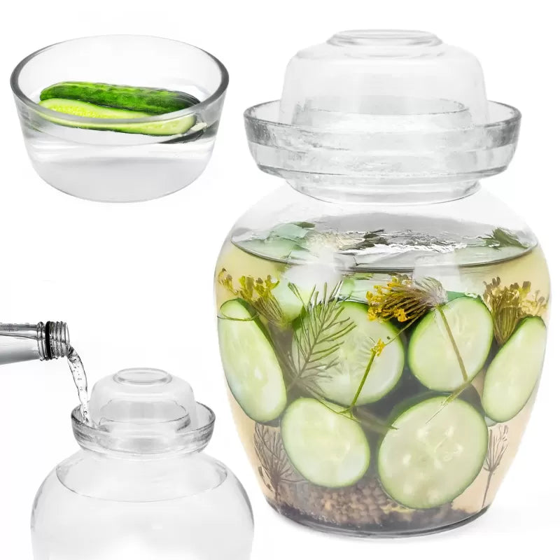 8L Fermentationsglas mit Deckel – für Kimchi, Sauerkraut & Kefir
