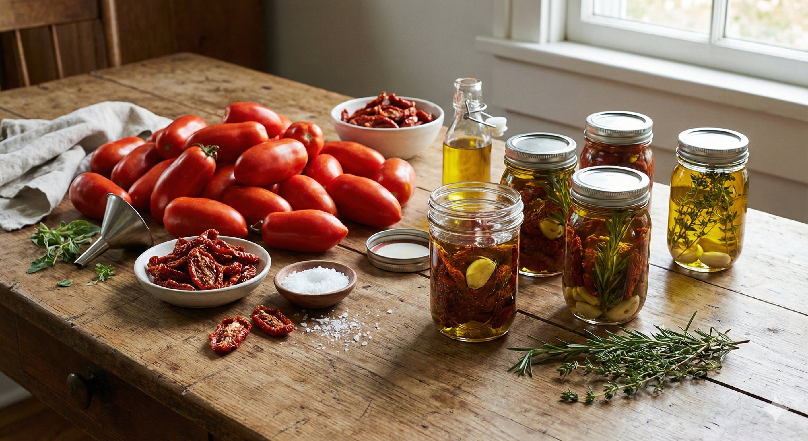 Mediterrane Sonne im Glas: Selbstgemachte getrocknete Tomaten in Kräuteröl