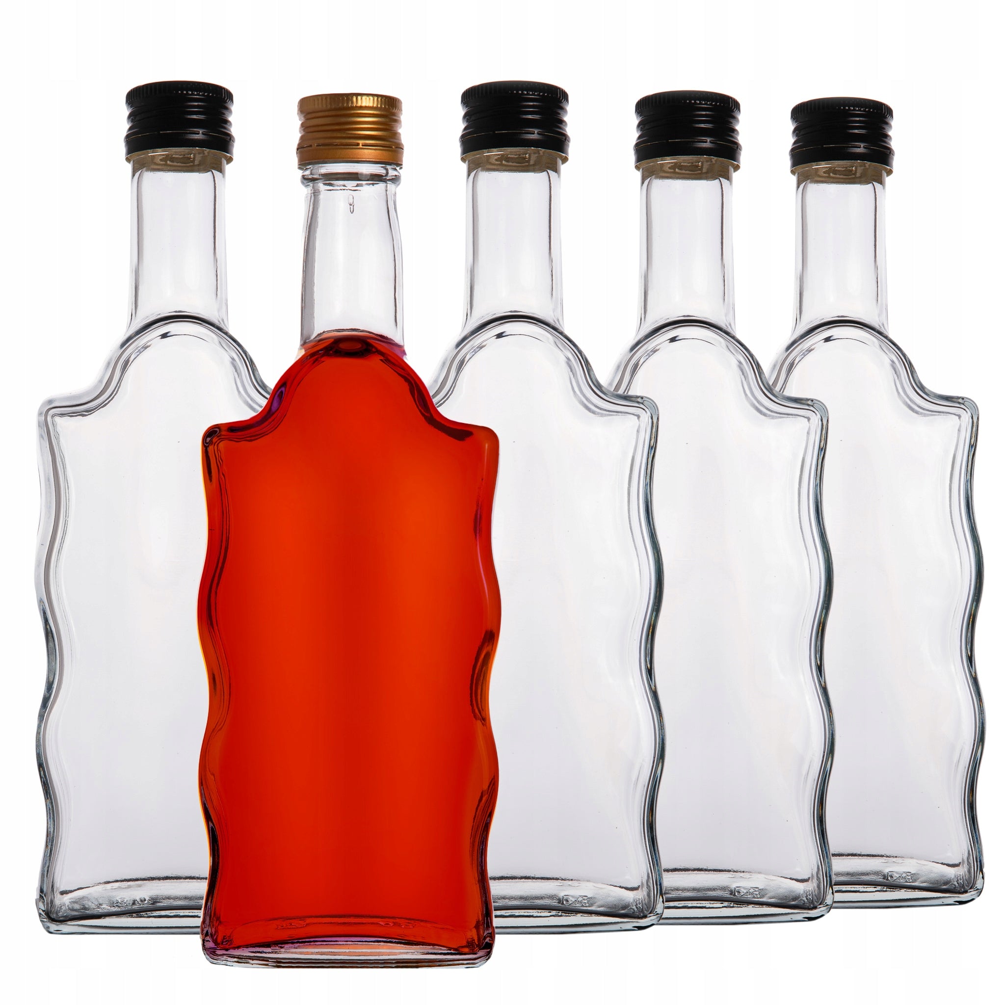 12× 500 ml Glasflaschen mit Schraubverschluss – für Likör – lilawelt24