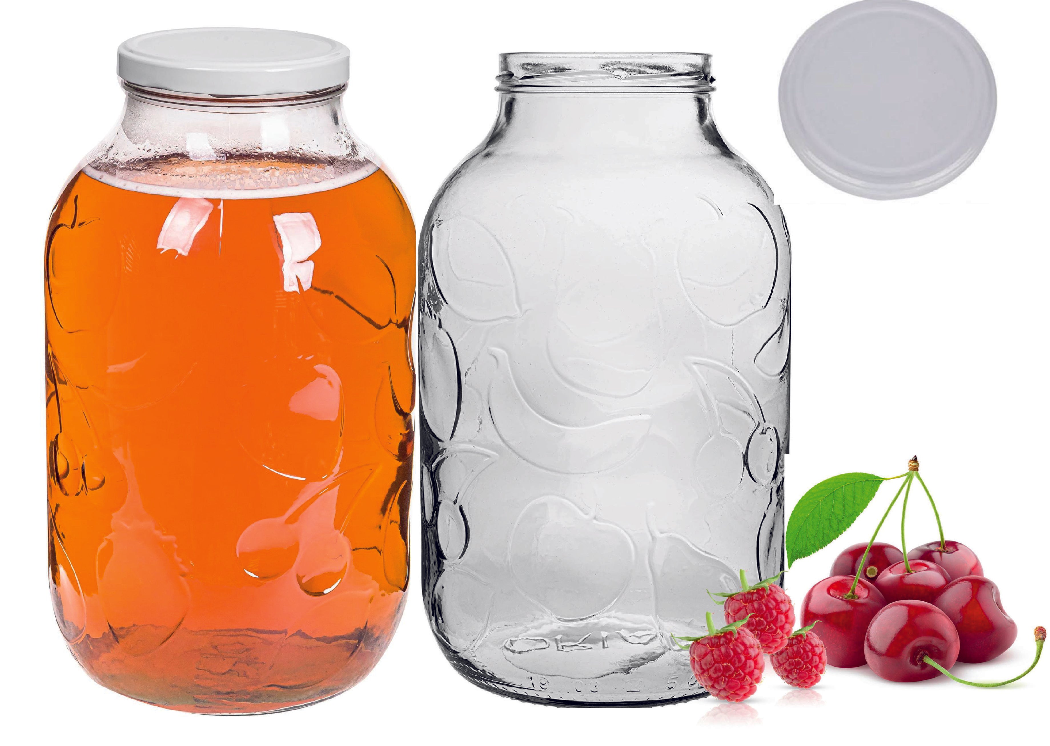 2x 5L Einweckglas + Schraubverschluss