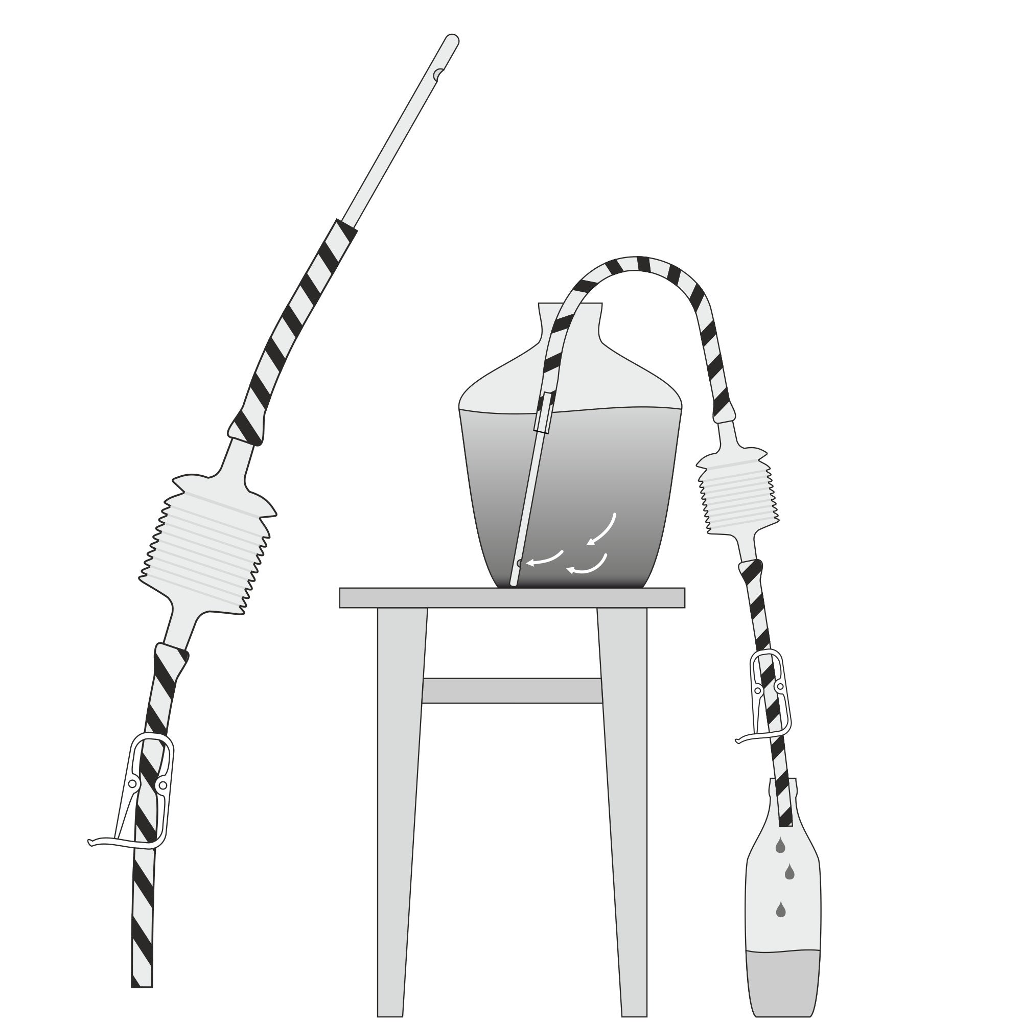 Abfüllschlauch mit Pumpe