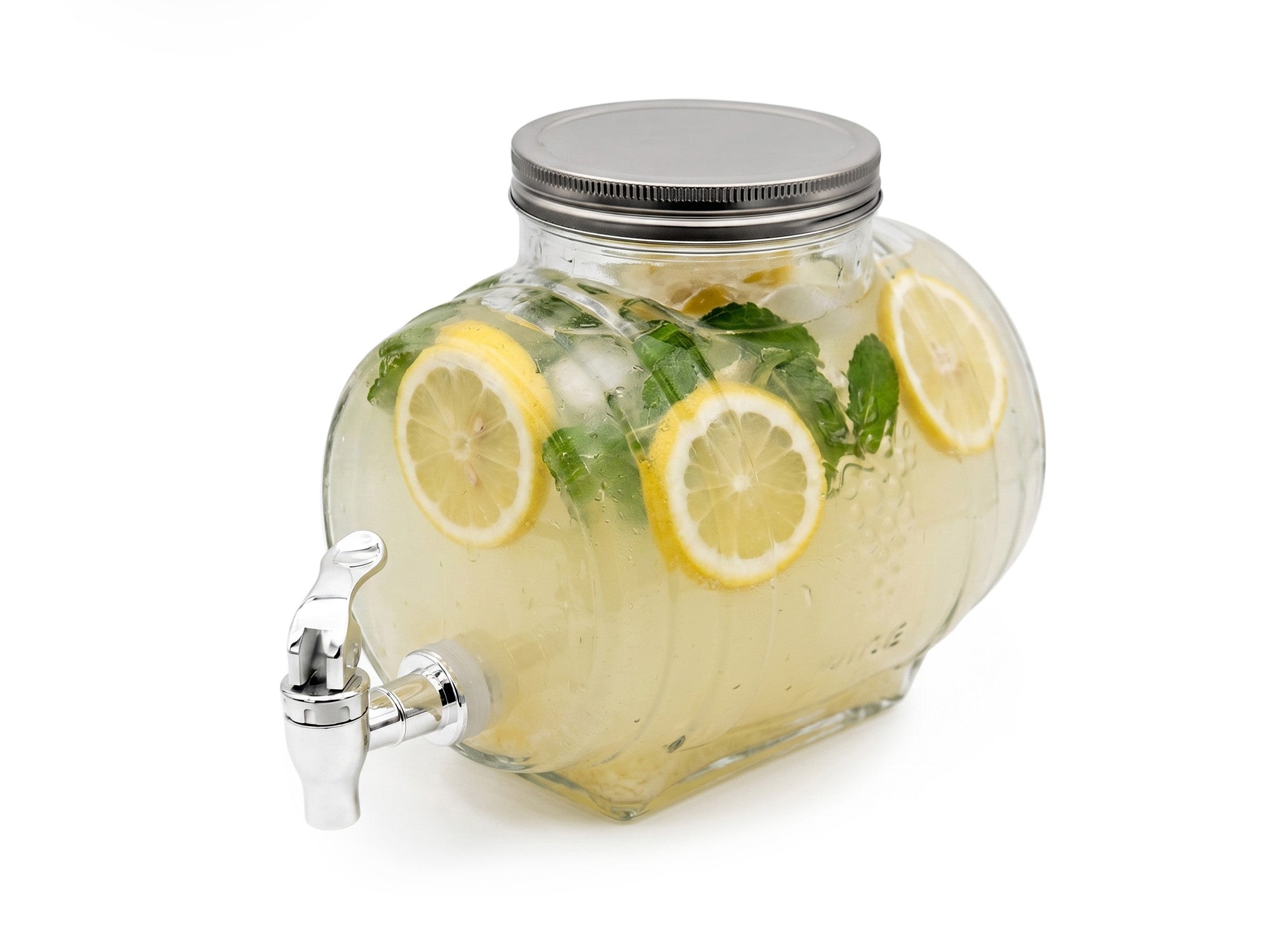 3L Glasfass mit Zapfhahn