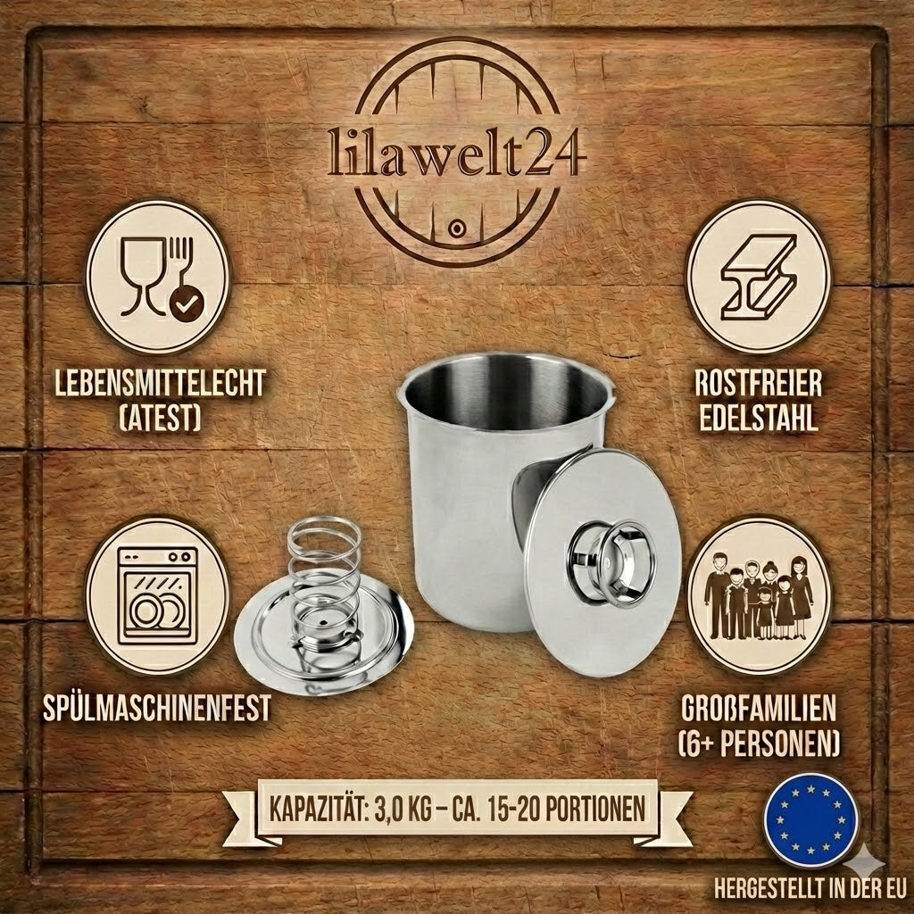 Schinkenkocher Set 3 kg – mit Thermometer, Kräutern & 20 Beuteln für hausgemachten Aufschnitt