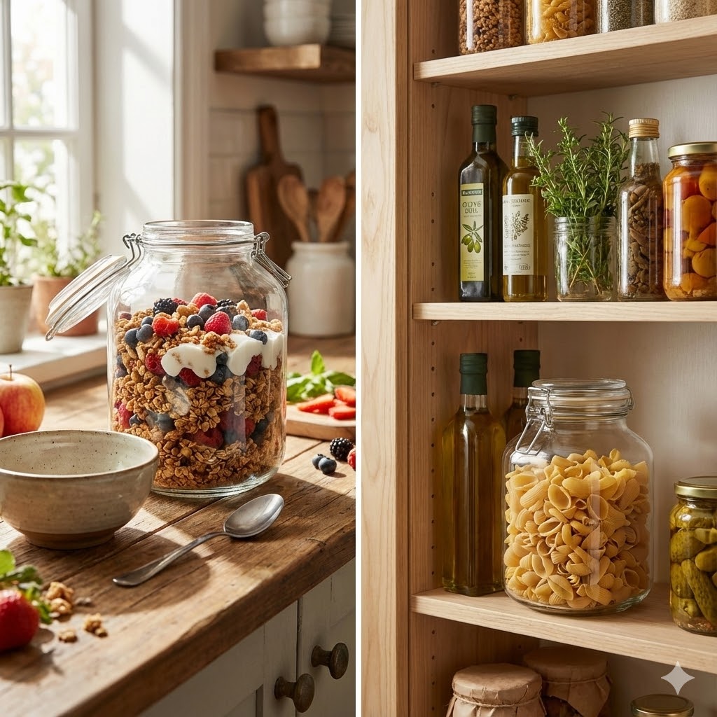 3L Vorratsglas mit Bügelverschluss und Dichtung