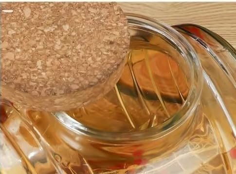 3L Glasfass mit Zapfhahn & Holzständer – Edler Getränkespender für Whisky & Wein