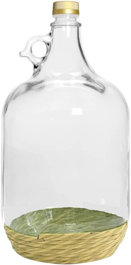 2X 5L Glasballon mit ECO Korb