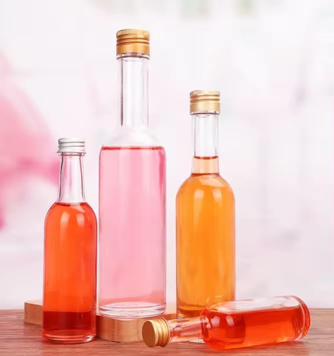 8× 500 ml Glasflaschen mit Schraubverschluss – lilawelt24