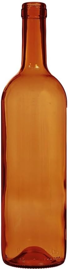 8x 0,75 L Weinflasche aus Glas/Braune Glasflasche