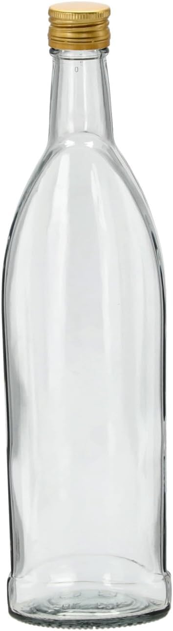 4x 500ml Glasflaschen Set mit Schraubverschluss – Für Saft, Eierlikör & Öl