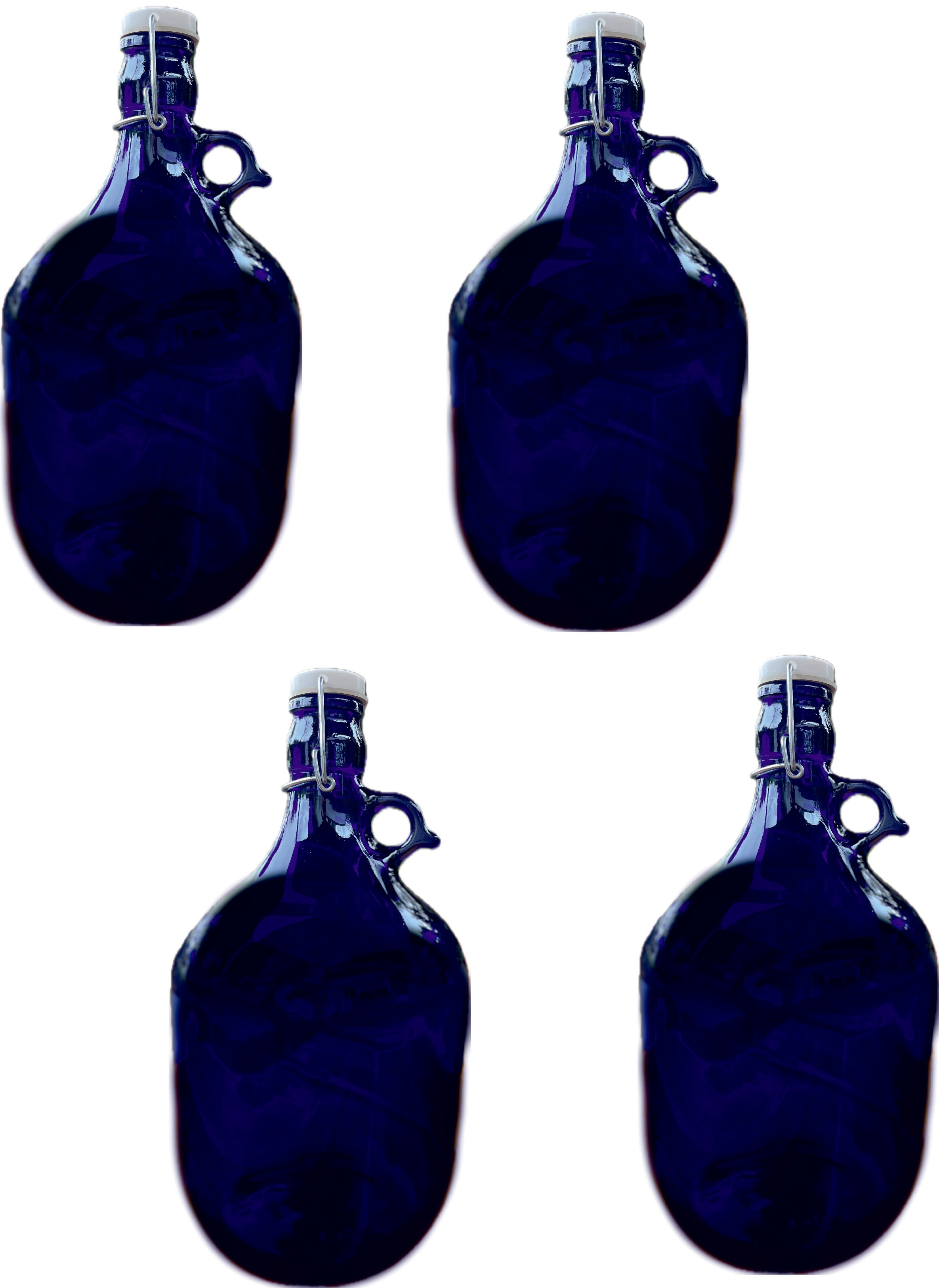 4x 5L Premium Blaue Bügelflasche
