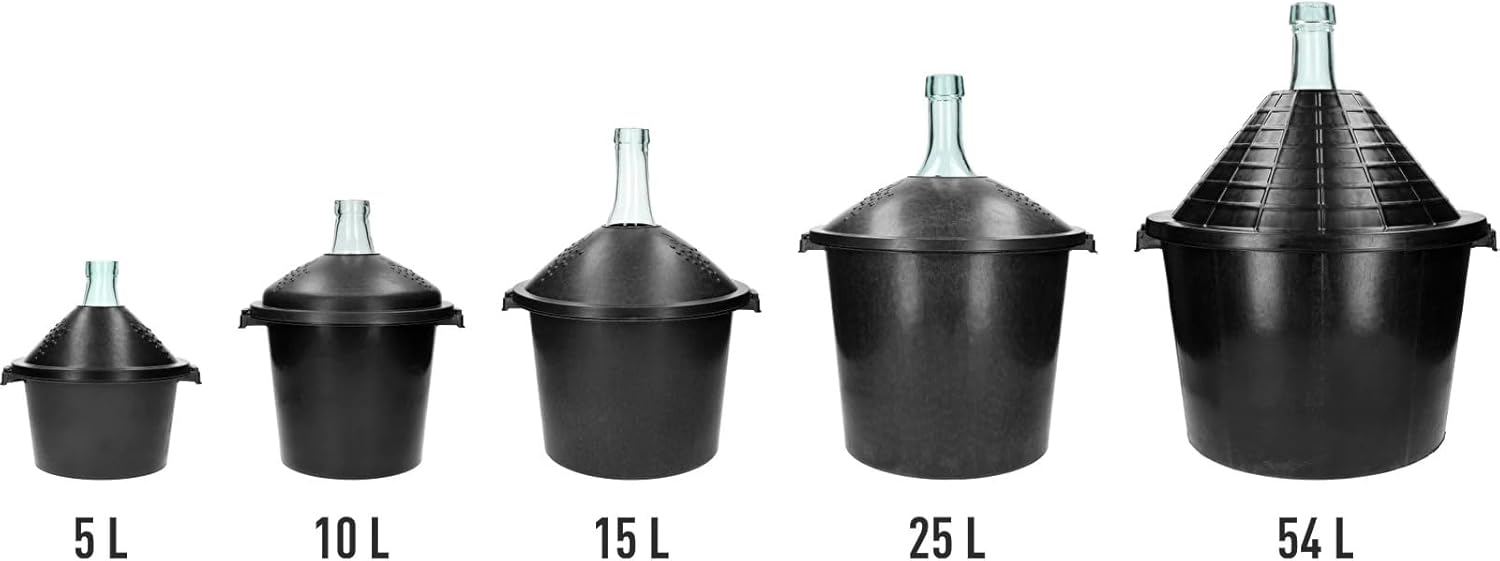 15L Glasballon im Schutzkorb
