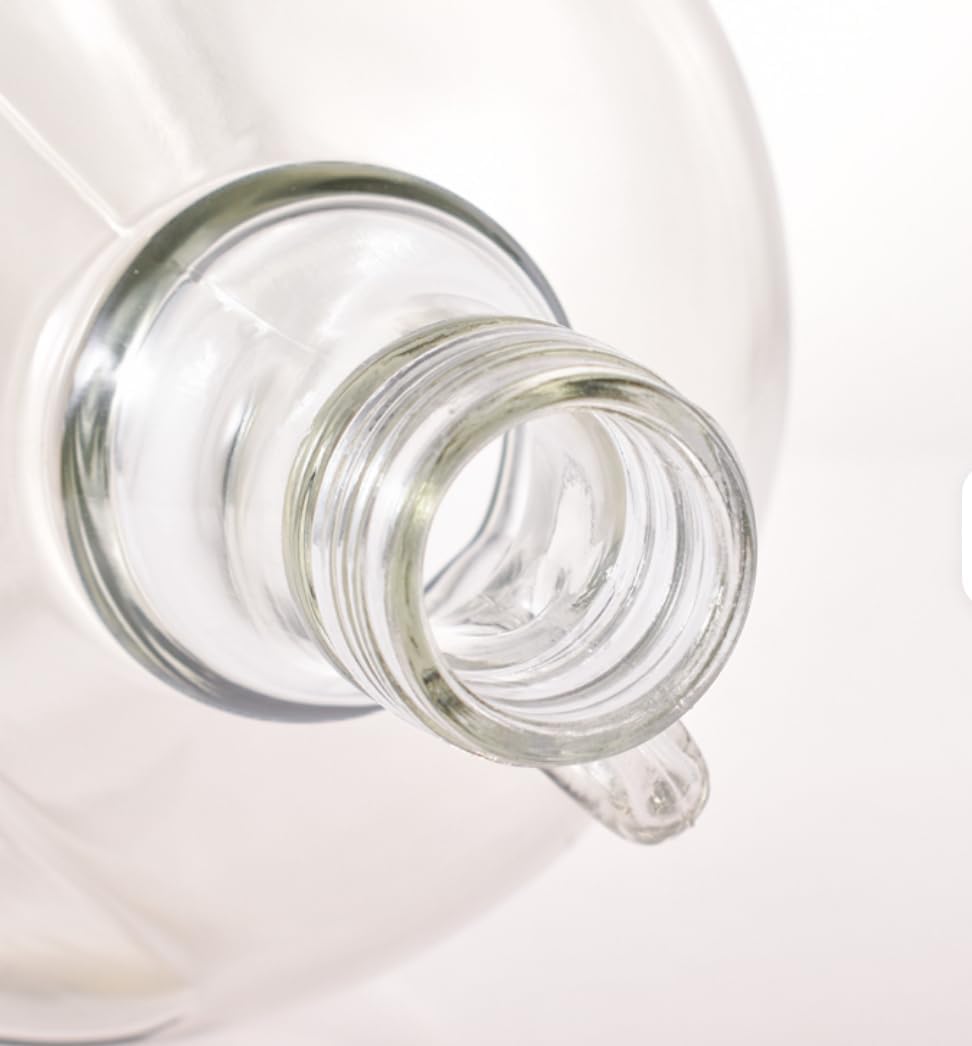 4x 3L Weinballon Set mit Griff & Schraubverschluss – Glasballon "Dama" für Gärung & Likör