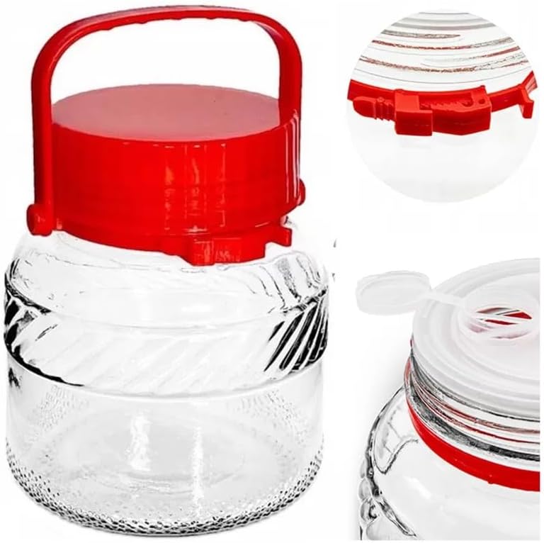 2 L Einmachglas mit Griff & Schraubverschluss – Für Küche, Vorrat & Selbstgemachtes