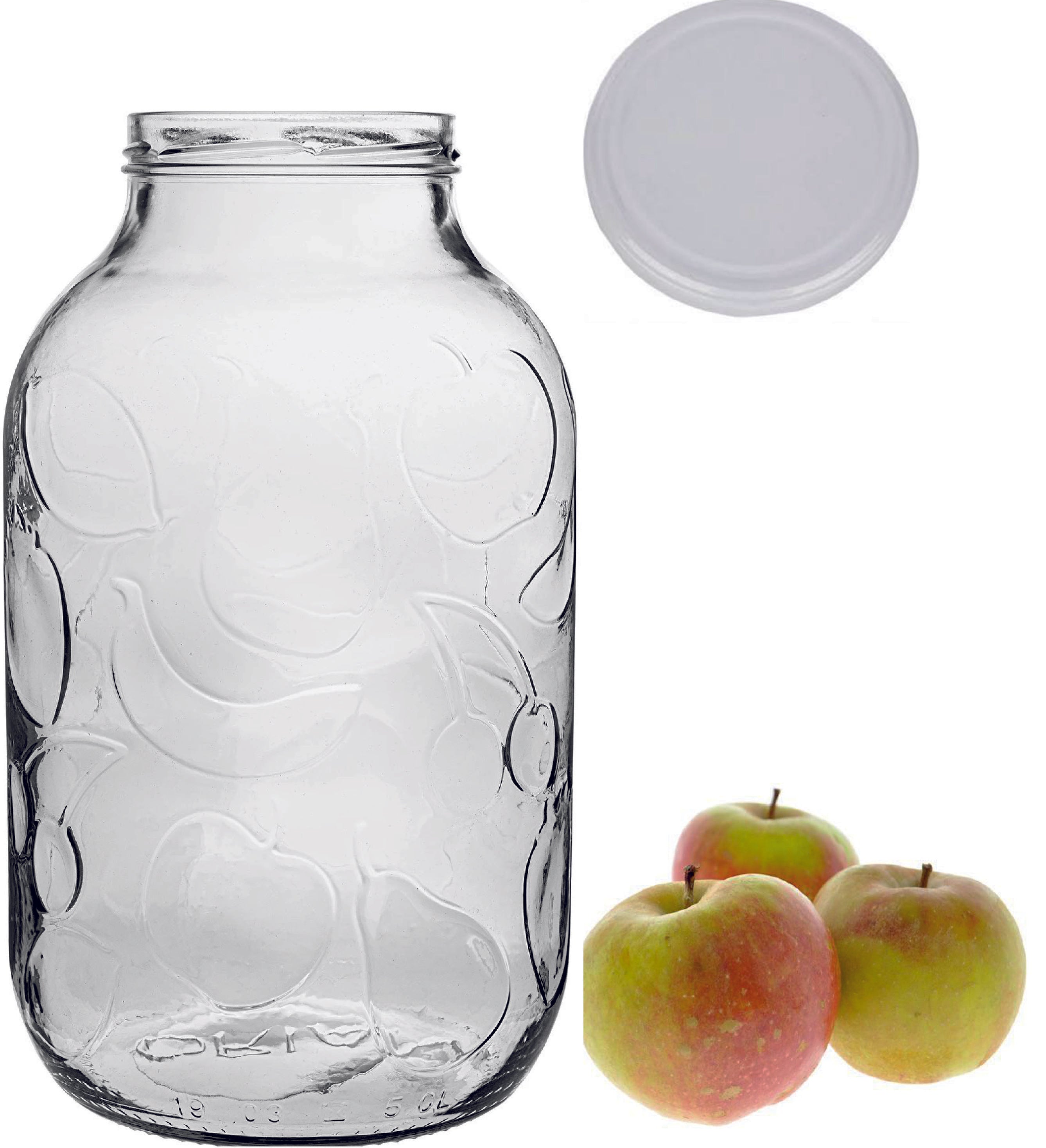 2x 5L Einweckglas + Schraubverschluss