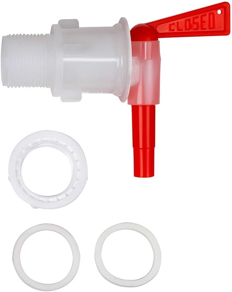 SET 30L Gärbehälter mit Skala + Deckel + Ablasshahn + Gärröhrchen + Dichtgummi