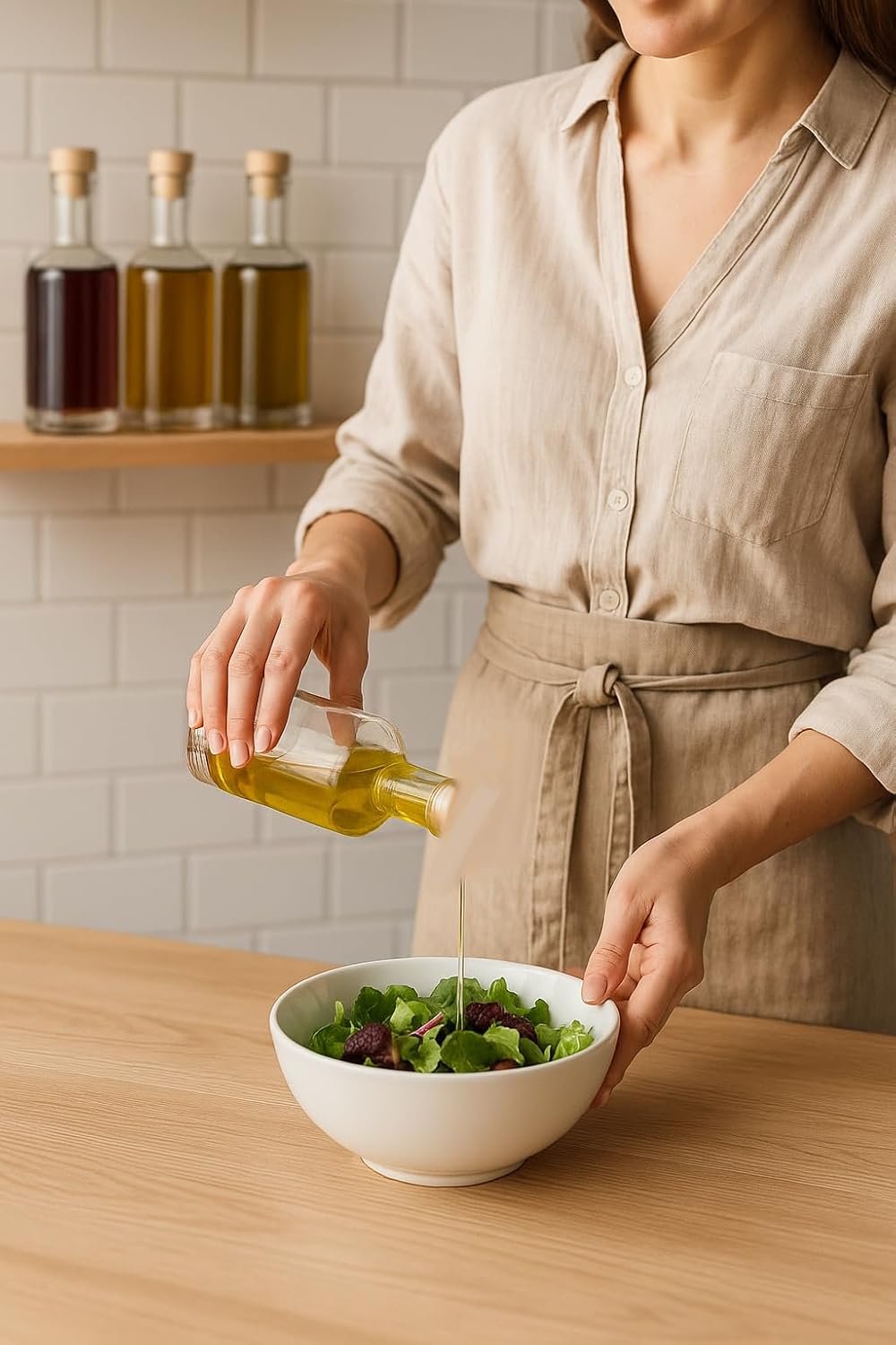 5x 250ml Glasflaschen Set mit Naturkorken – Leere Flaschen für Likör, Öl & Essig