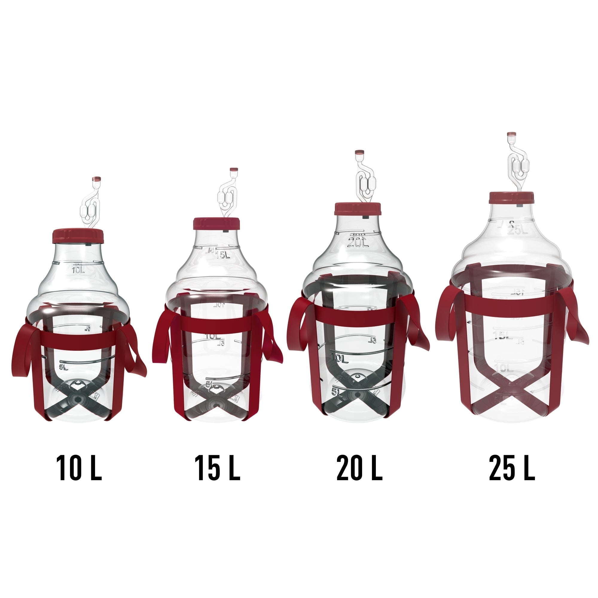 20 L Gärballon aus Kunststoff (PET)  + Gurte zum Tragen