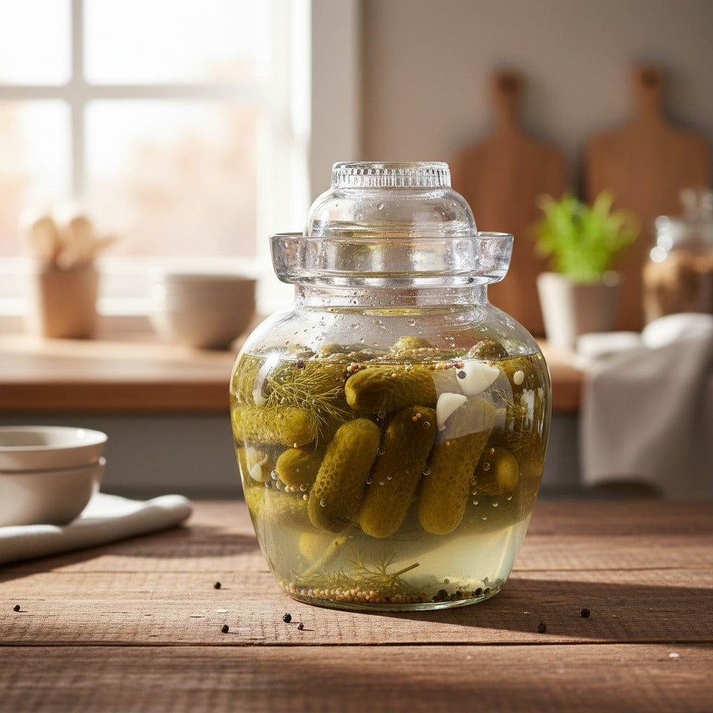 10 L Fermentationsglas mit Deckel – Für Kimchi, Sauerkraut & Kefir