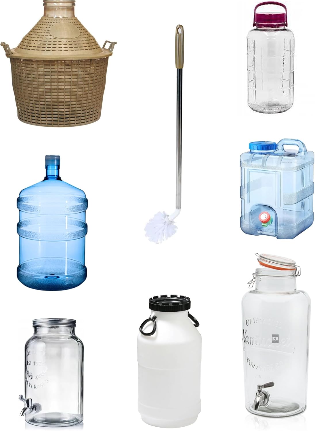Reinigungsbürste für Flaschen,  Kanister, Glasballon usw.