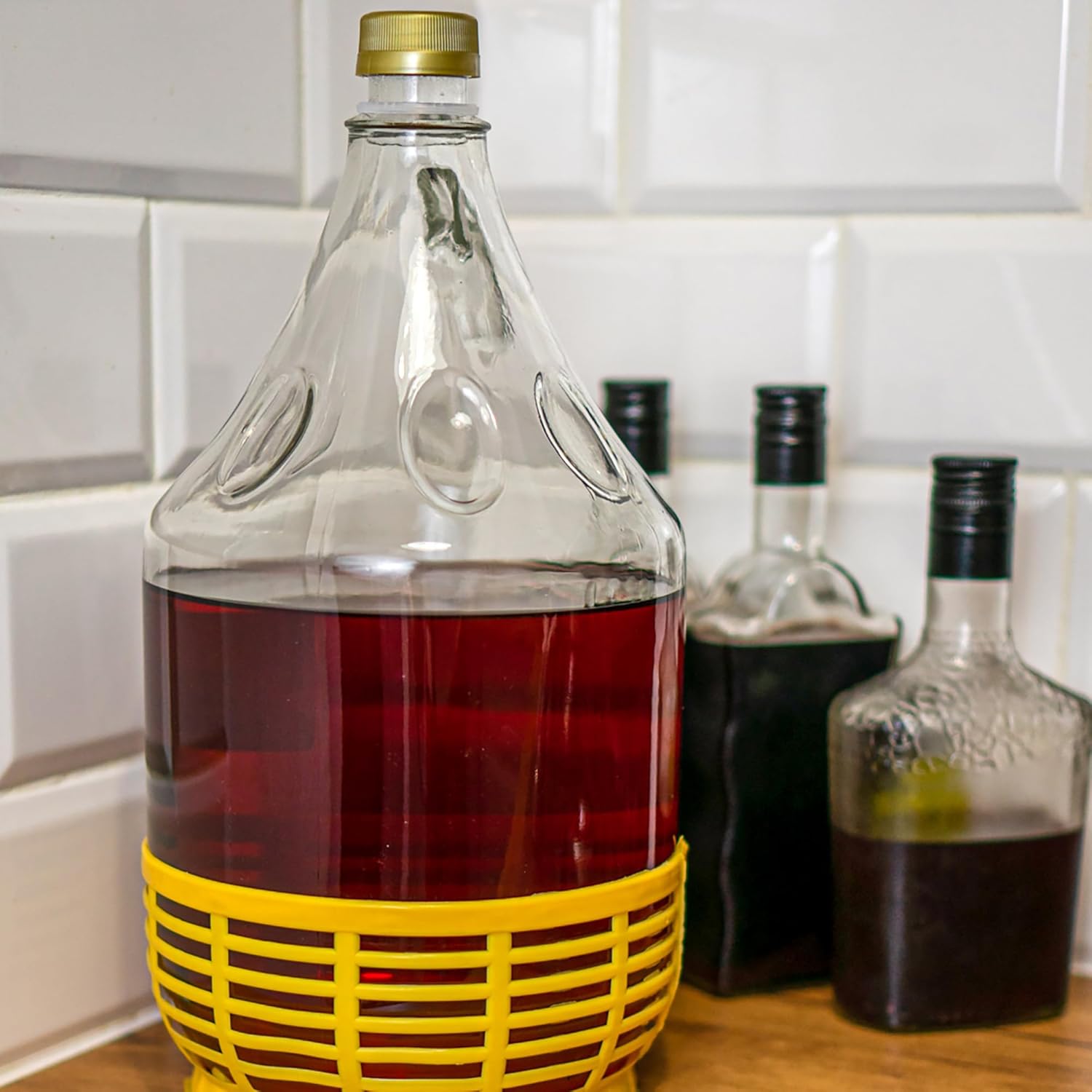 2 x 5L Glasgärballon Set mit Gärröhrchen aus Glas
