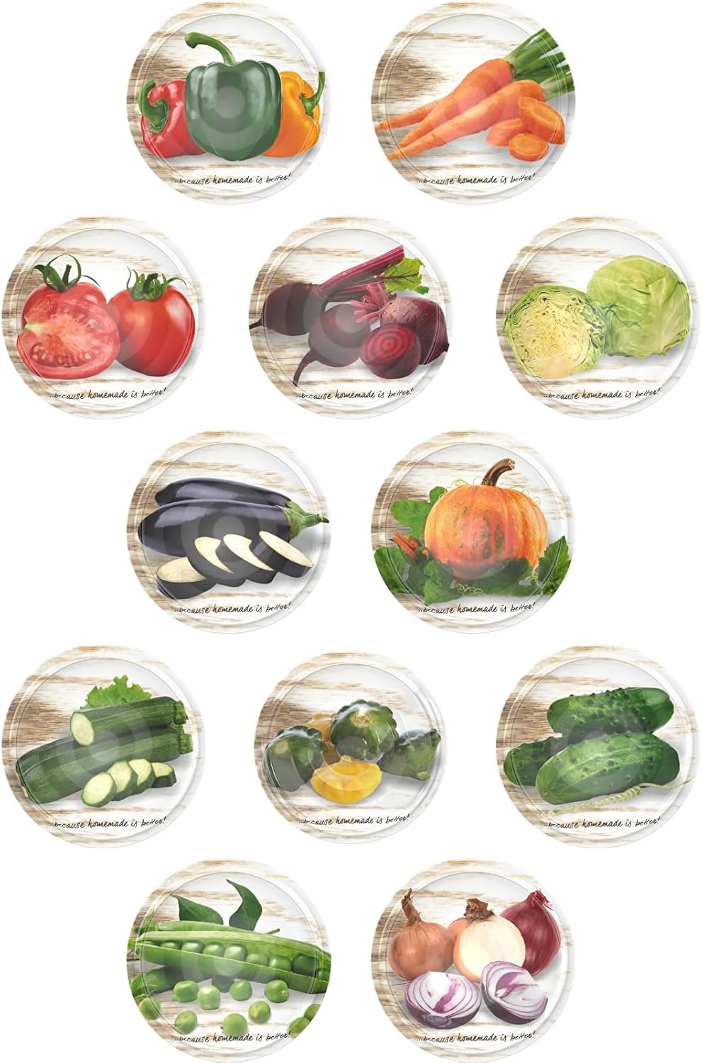 6x 346ml Einmachgläser Set mit Press-Element & bunten Deckeln – Gläser zum Einlegen & Pasteurisieren