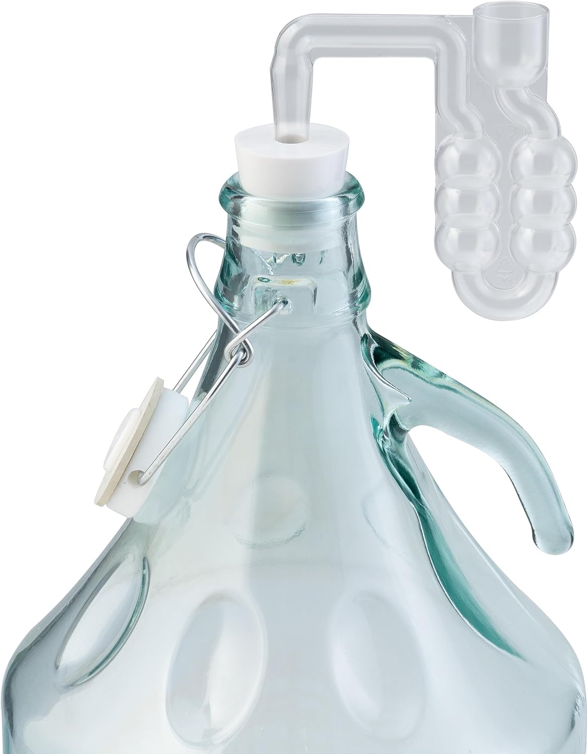 6x 5L Flasche mit Bügelverschluss +Gummistopfen + Gärröhrchen