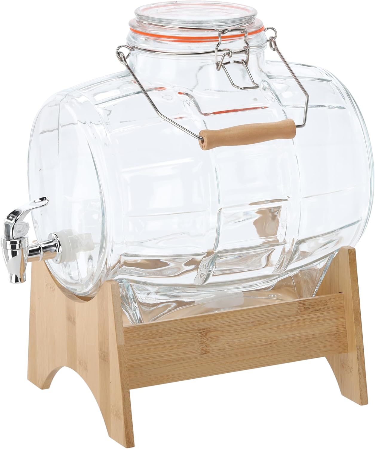 5l Fässchen mit Holzständer und Hahn