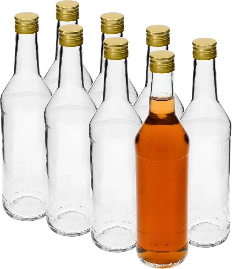 8 x 0,5 L Glasflaschen – Leere Flaschen zum Befüllen für Likör & Öl
