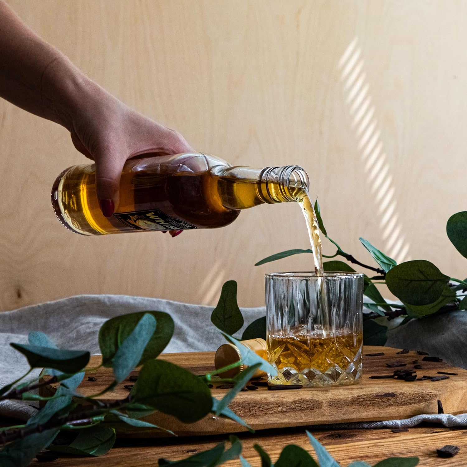 4x 500ml Glasflaschen Set mit Schraubverschluss – Für Saft, Eierlikör & Öl