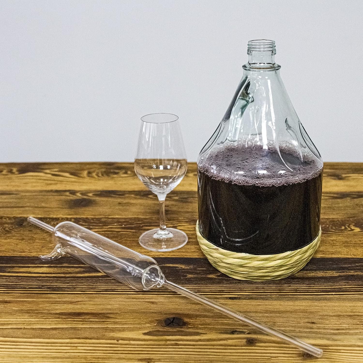 2x 3L Glasballon mit ECO Korb