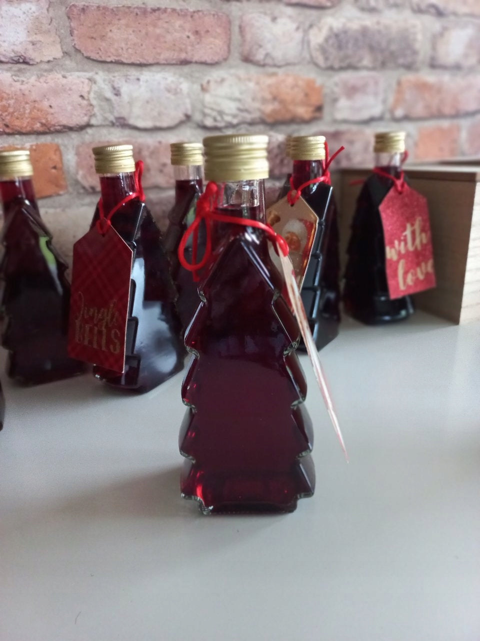 12× Weihnachtsflaschen 200 ml – Likör-, Sirup- & Geschenkflaschen