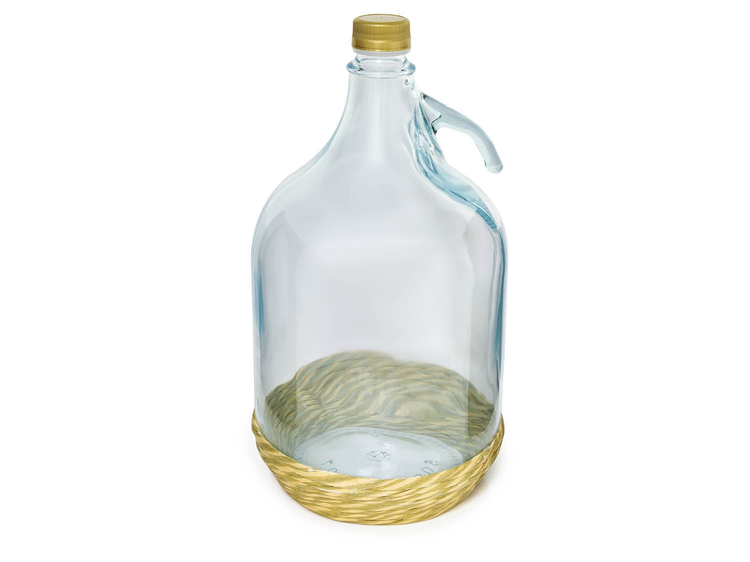 2 × 5 L Glasballon mit ECO Korb & Schraubverschluss – Für Wein, Bier & Likör