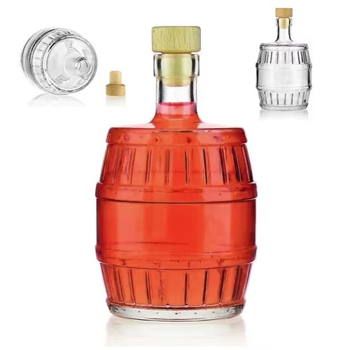 500ml Flasche mit Verschlüss- Glasfass