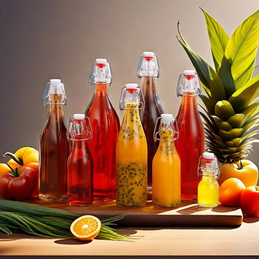 6x 2L Leere Glasflasche Zum Befüllen