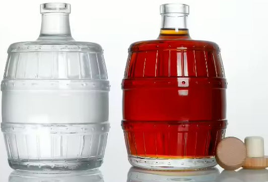 500ml Flasche mit Verschlüss- Glasfass