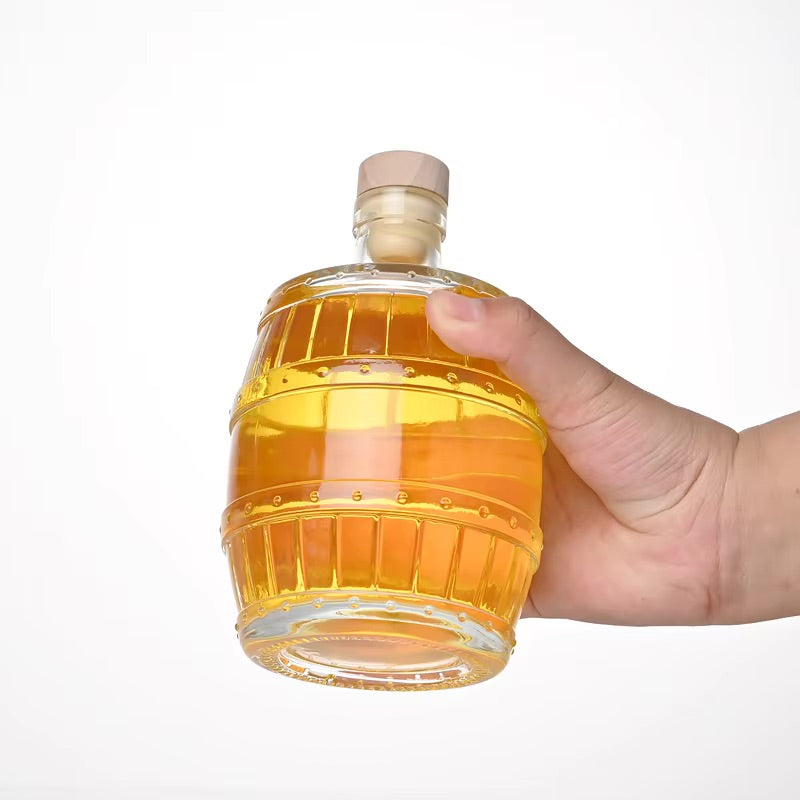 500ml Flasche mit Verschlüss- Glasfass