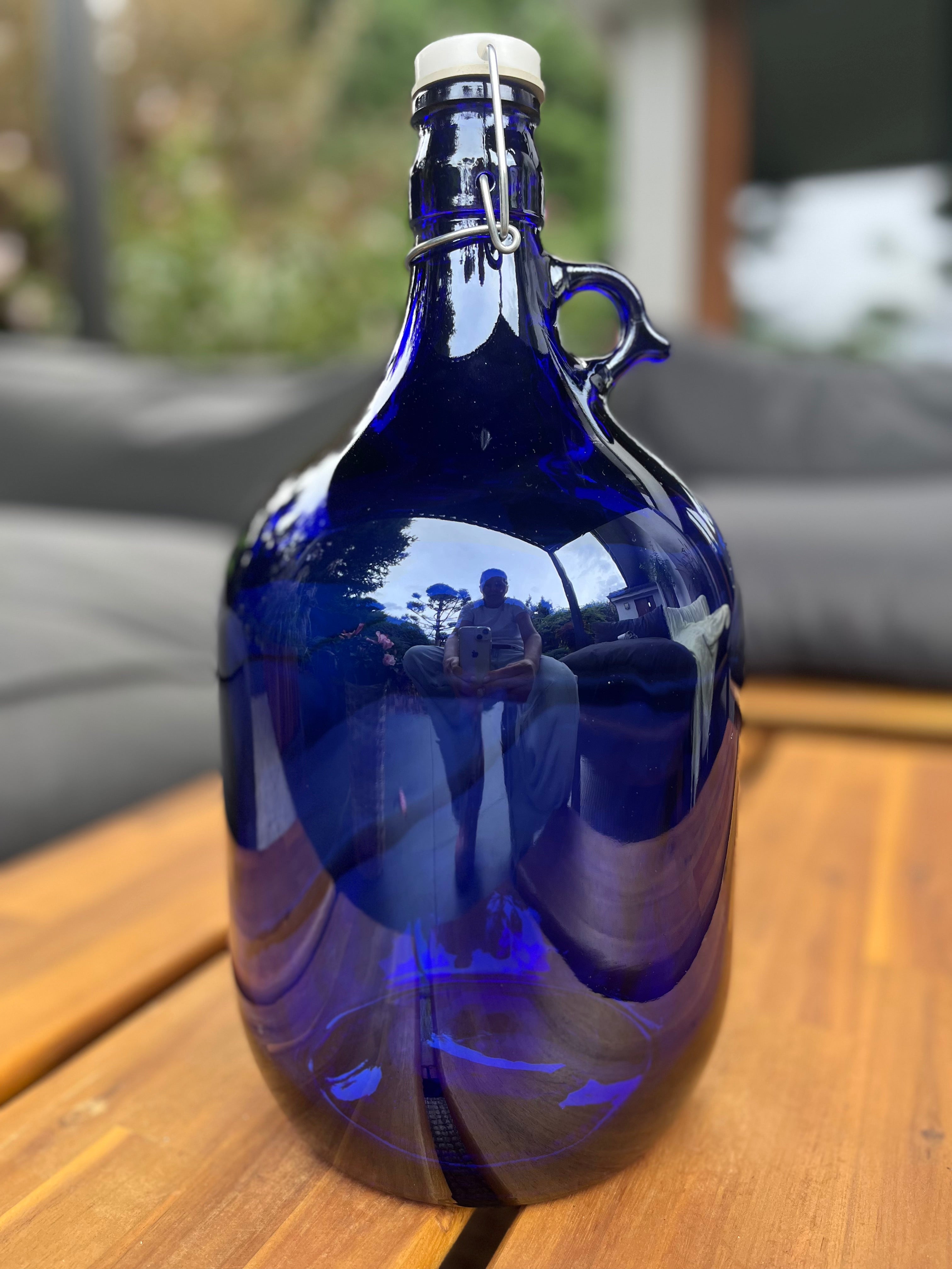 4x 5L Premium Blaue Bügelflasche