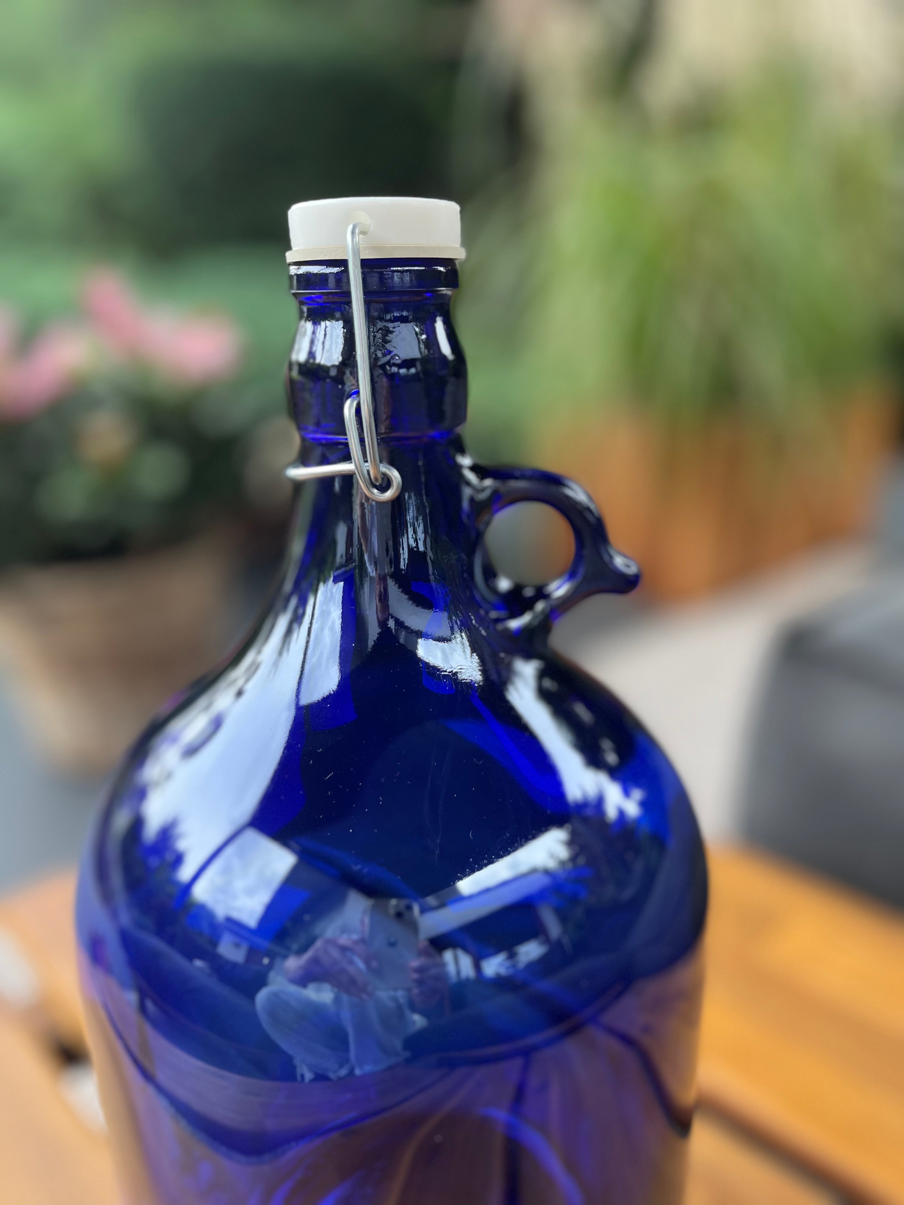 4x 5L Premium Blaue Bügelflasche