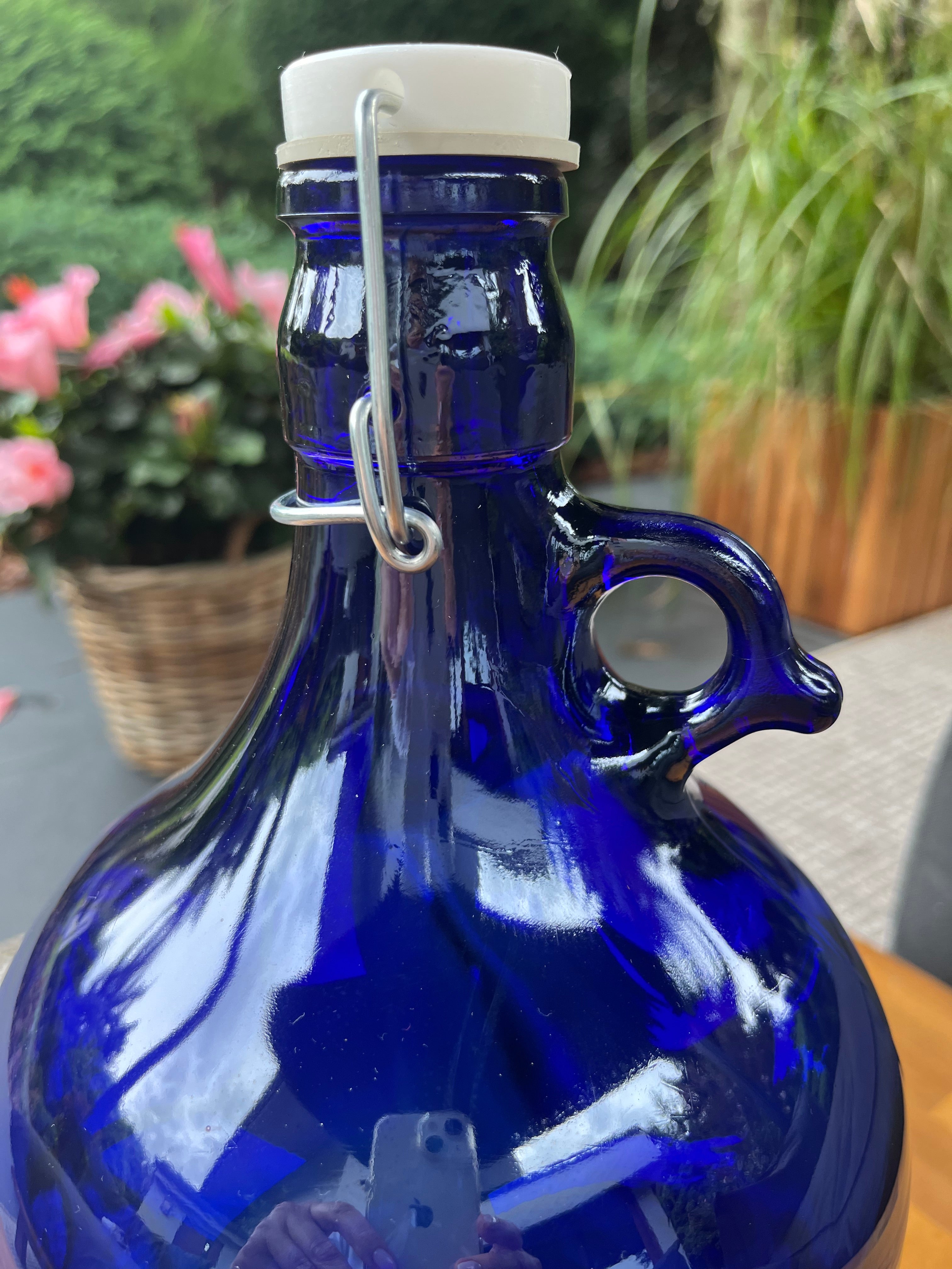 4x 5L Premium Blaue Bügelflasche