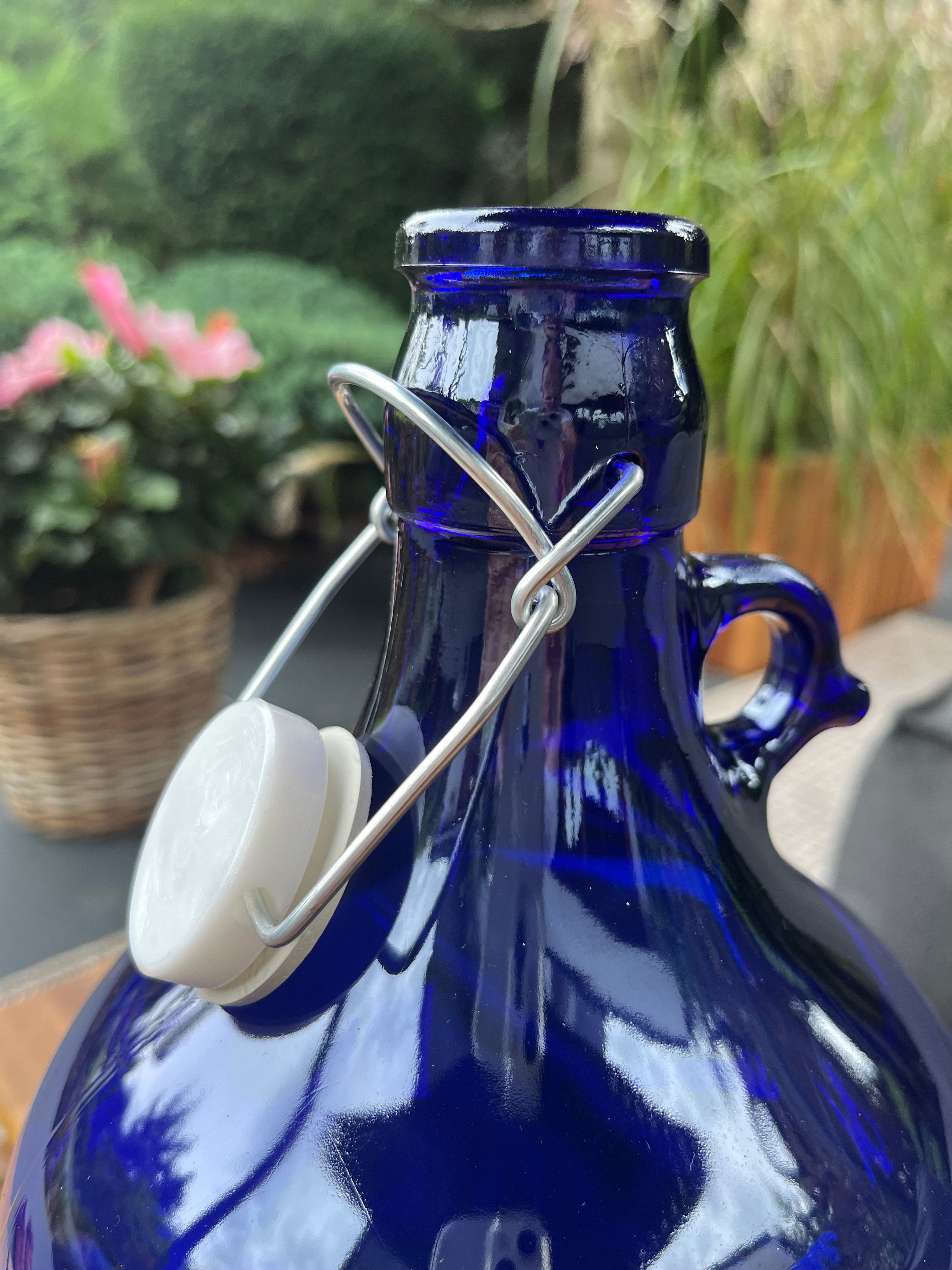 4x 5L Premium Blaue Bügelflasche