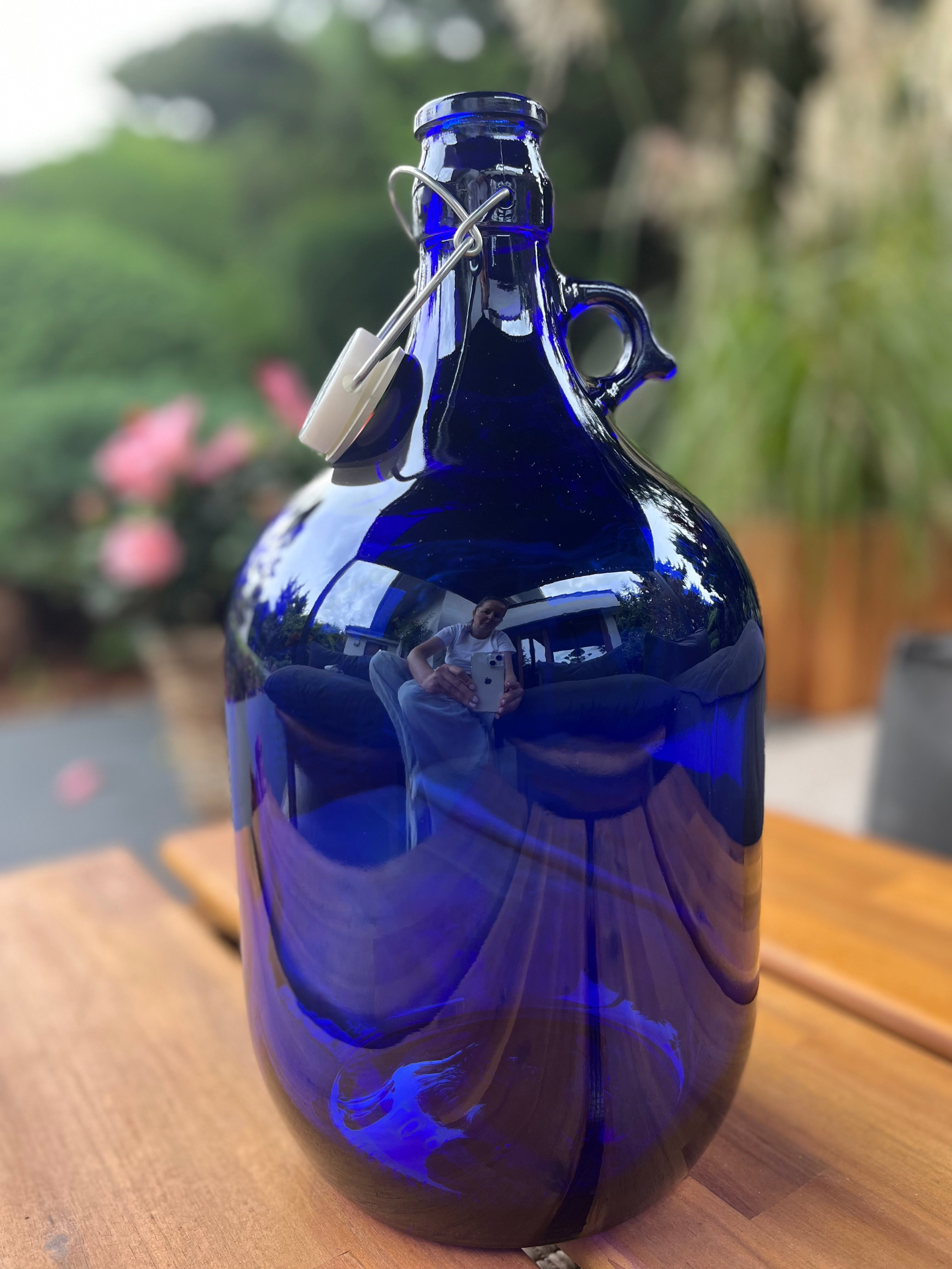 4x 5L Premium Blaue Bügelflasche